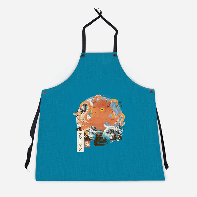 Kraken Adventure-unisex kitchen apron-dandingeroz