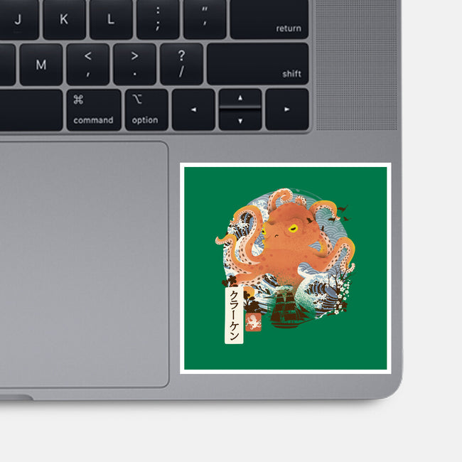 Kraken Adventure-none glossy sticker-dandingeroz