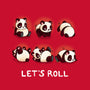 Let's Roll Panda-womens racerback tank-Vallina84