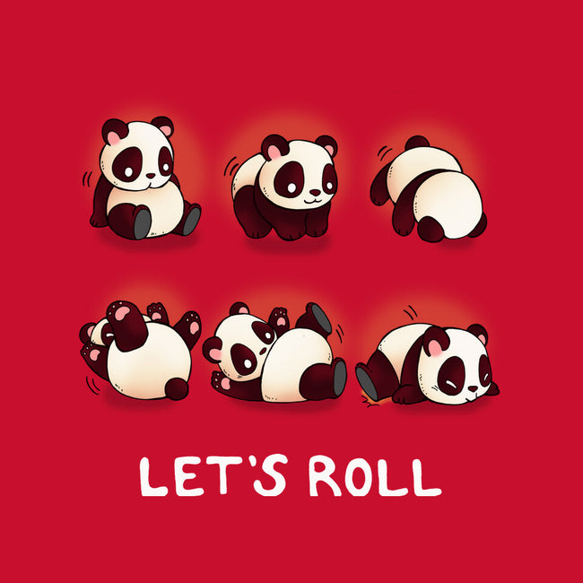 Let's Roll Panda-baby basic tee-Vallina84