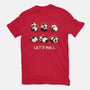 Let's Roll Panda-mens premium tee-Vallina84