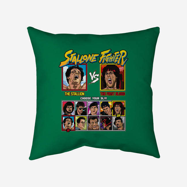 Stallone Fighter-none removable cover w insert throw pillow-Retro Review