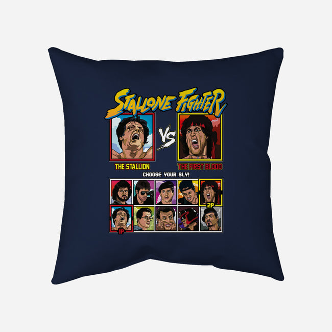 Stallone Fighter-none removable cover w insert throw pillow-Retro Review
