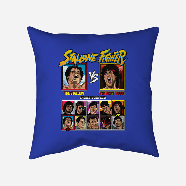 Stallone Fighter-none removable cover w insert throw pillow-Retro Review
