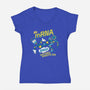 Mr. MRNA-womens v-neck tee-DeepFriedArt
