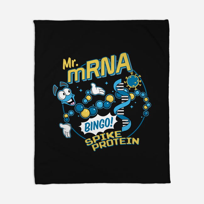 Mr. MRNA-none fleece blanket-DeepFriedArt