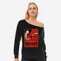 Enriched Wine-womens off shoulder sweatshirt-Ursulalopez