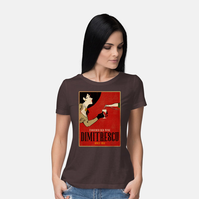 Enriched Wine-womens basic tee-Ursulalopez
