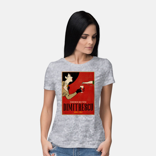 Enriched Wine-womens basic tee-Ursulalopez