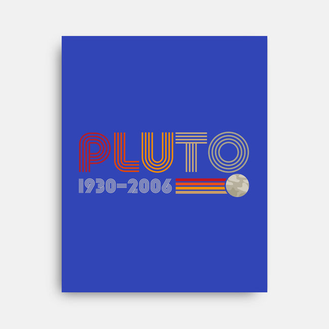 Pluto-none stretched canvas-DrMonekers