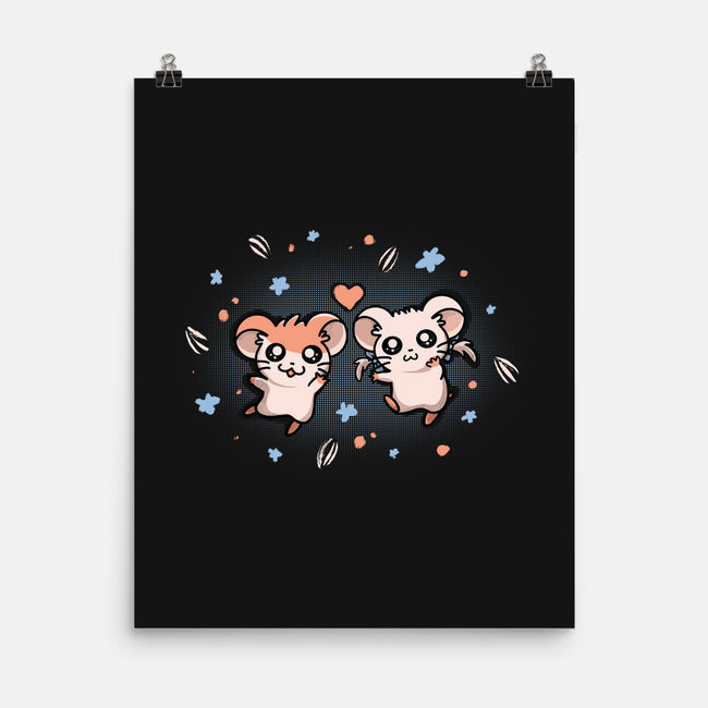 Ham Ham Love-none matte poster-Mushita