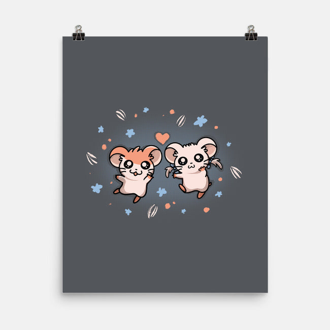 Ham Ham Love-none matte poster-Mushita
