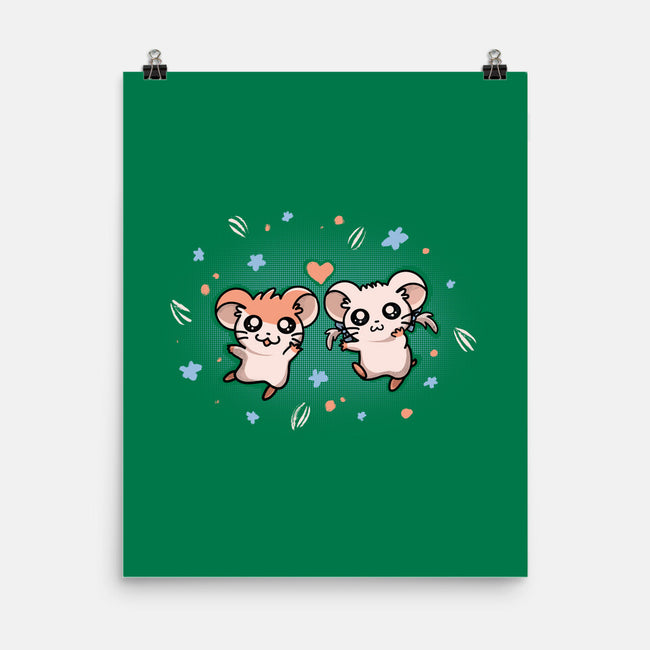 Ham Ham Love-none matte poster-Mushita