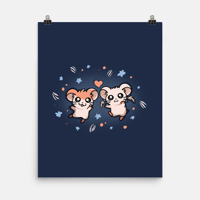 Ham Ham Love-none matte poster-Mushita