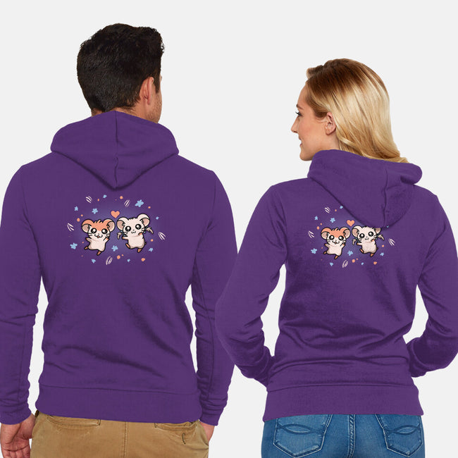Ham Ham Love-unisex zip-up sweatshirt-Mushita