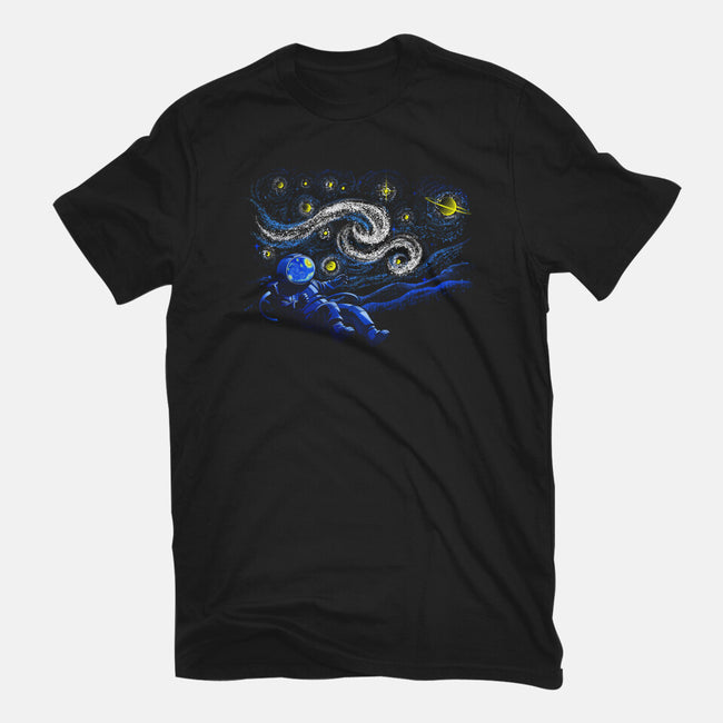 Starry Night Gravity-mens basic tee-tobefonseca