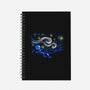 Starry Night Gravity-none dot grid notebook-tobefonseca
