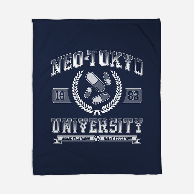 Neo-Tokyo University-none fleece blanket-DCLawrence