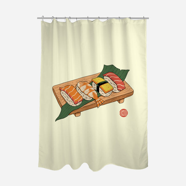 Sushi Ukiyo-E-none polyester shower curtain-vp021