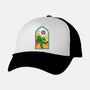 Stained Glass Cactuar-unisex trucker hat-Logozaste