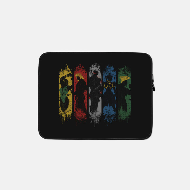 Shadow Fighters-none zippered laptop sleeve-Skullpy