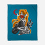 Moon Samurai-none fleece blanket-heydale