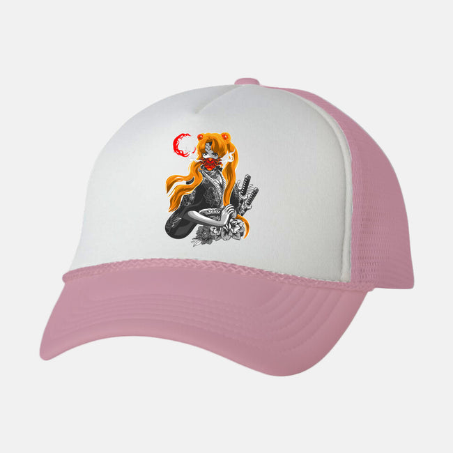 Moon Samurai-unisex trucker hat-heydale