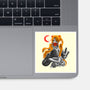 Moon Samurai-none glossy sticker-heydale