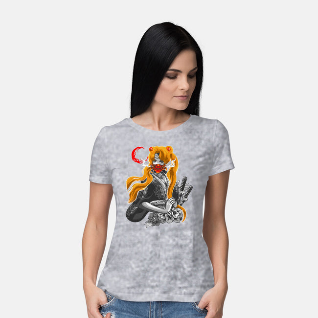 Moon Samurai-womens basic tee-heydale
