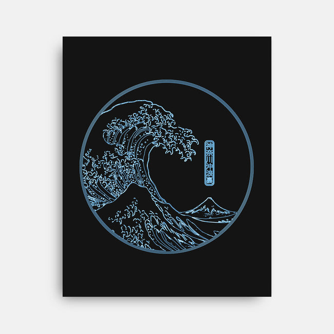 Neon Wave-none stretched canvas-fanfreak1