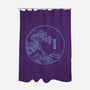 Neon Wave-none polyester shower curtain-fanfreak1