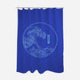 Neon Wave-none polyester shower curtain-fanfreak1