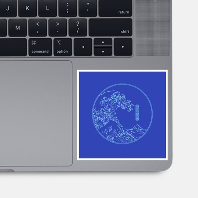 Neon Wave-none glossy sticker-fanfreak1