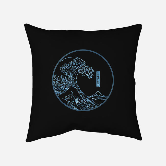 Neon Wave-none removable cover throw pillow-fanfreak1