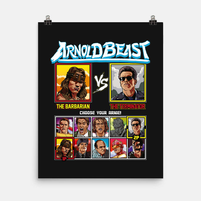 Arnold Beast-none matte poster-Retro Review