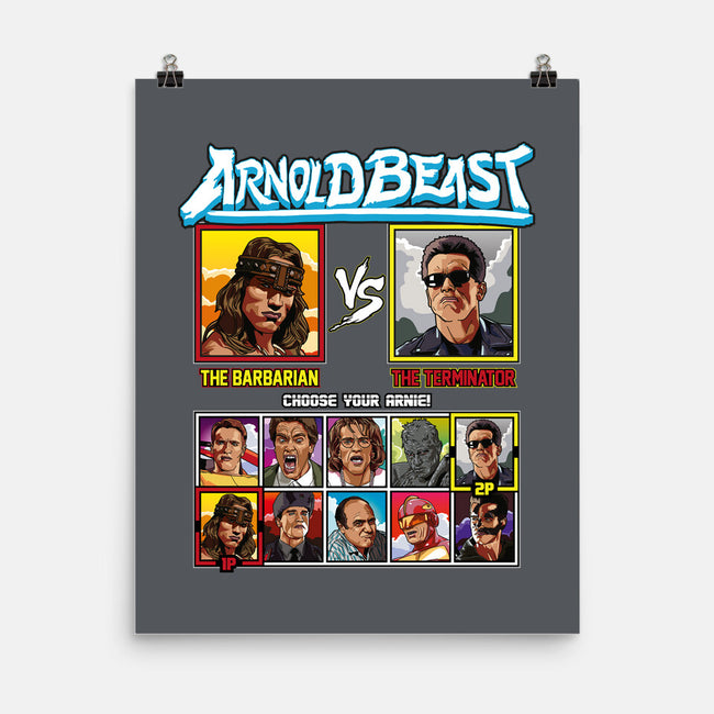 Arnold Beast-none matte poster-Retro Review