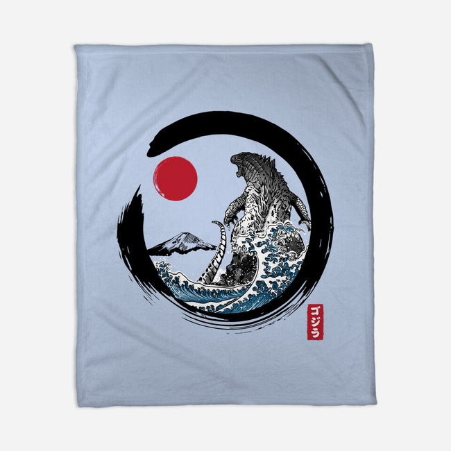 Enso Kaiju-none fleece blanket-DrMonekers