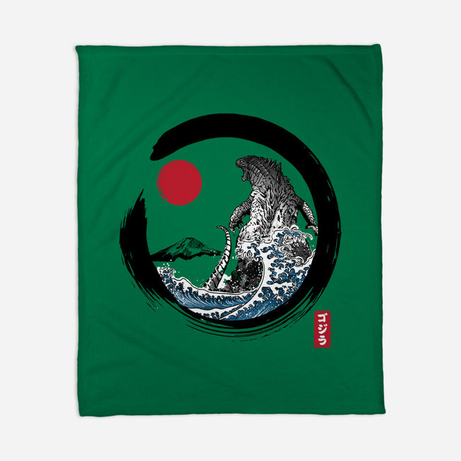 Enso Kaiju-none fleece blanket-DrMonekers
