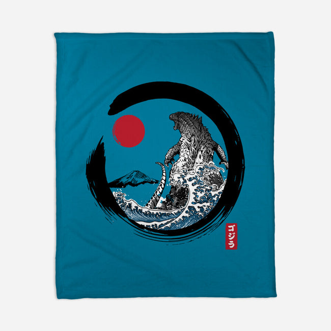 Enso Kaiju-none fleece blanket-DrMonekers