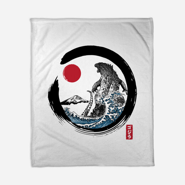 Enso Kaiju-none fleece blanket-DrMonekers