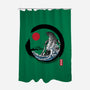 Enso Kaiju-none polyester shower curtain-DrMonekers