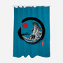 Enso Kaiju-none polyester shower curtain-DrMonekers