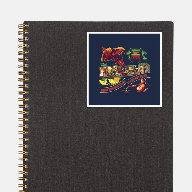 Visit Isla Nublar-none glossy sticker-goodidearyan