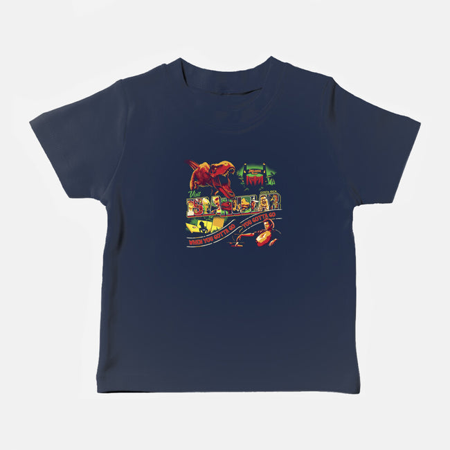 Visit Isla Nublar-baby basic tee-goodidearyan