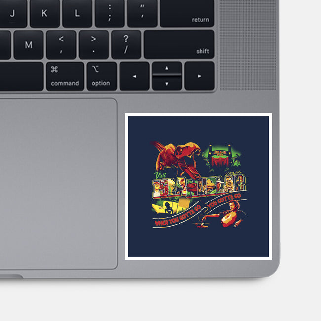 Visit Isla Nublar-none glossy sticker-goodidearyan