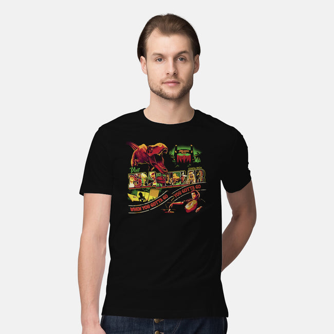 Visit Isla Nublar-mens premium tee-goodidearyan