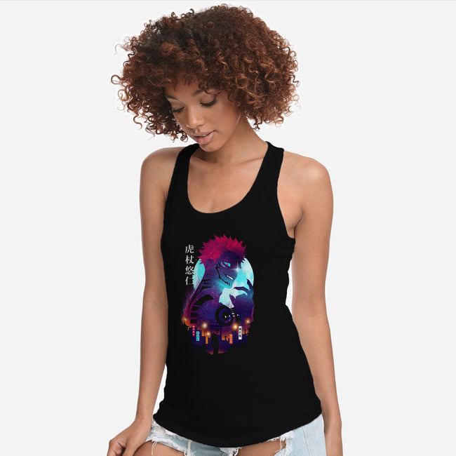 Yuji Landscape-womens racerback tank-dandingeroz
