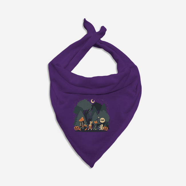Halloween Forest-cat bandana pet collar-tobefonseca