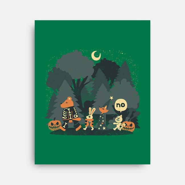 Halloween Forest-none stretched canvas-tobefonseca