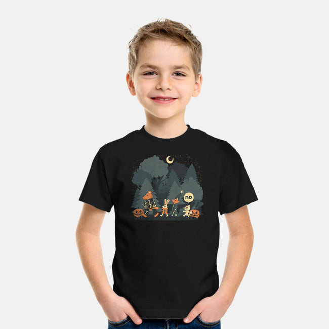 Halloween Forest-youth basic tee-tobefonseca